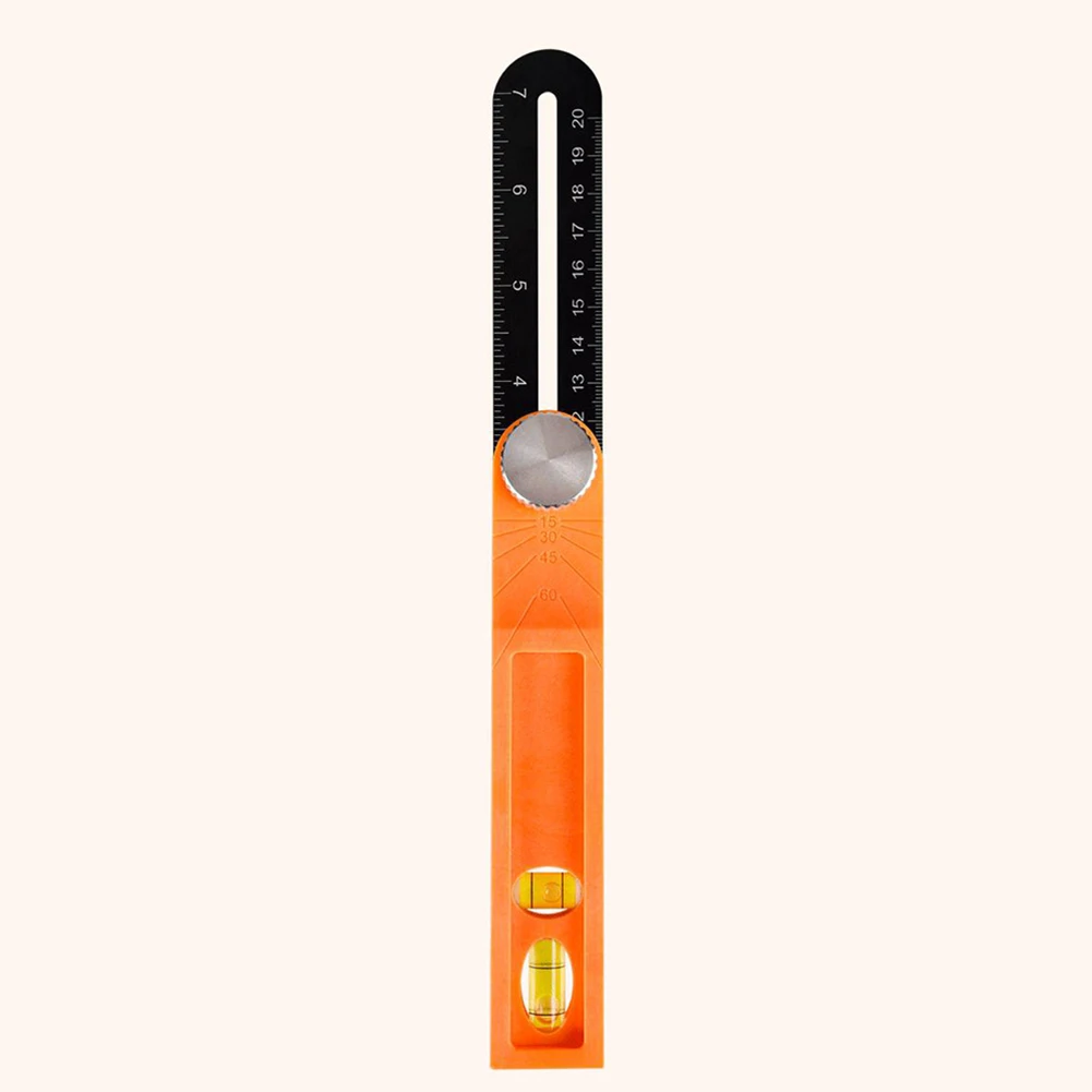 Tri Square Angle Ruler with Sliding T Bevel for Precise Angle Measurement and Marking in Woodworking Crafting and Construction