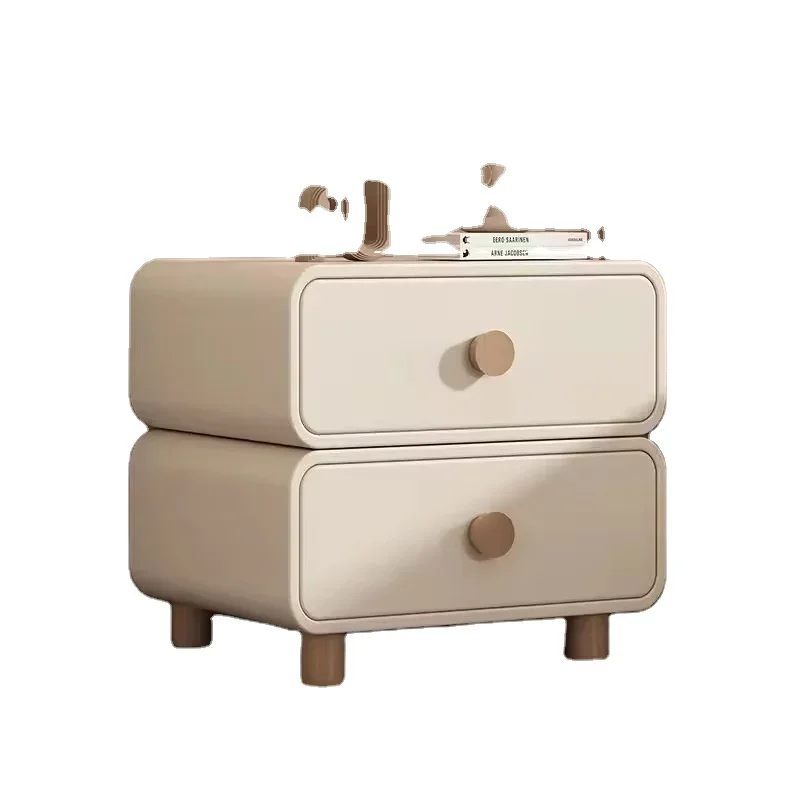 

Bedside cabinet bedroom home cream wind home minimalist network red light luxury small bedside storage locker package