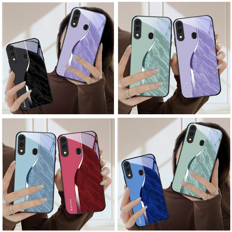 

Light red marble texture For Samsung Galaxy A20 A21s A22 A23 A24 A25 A26 A42 A90 A50 A55 A52s A56 A70 A71 A72 glass phone case
