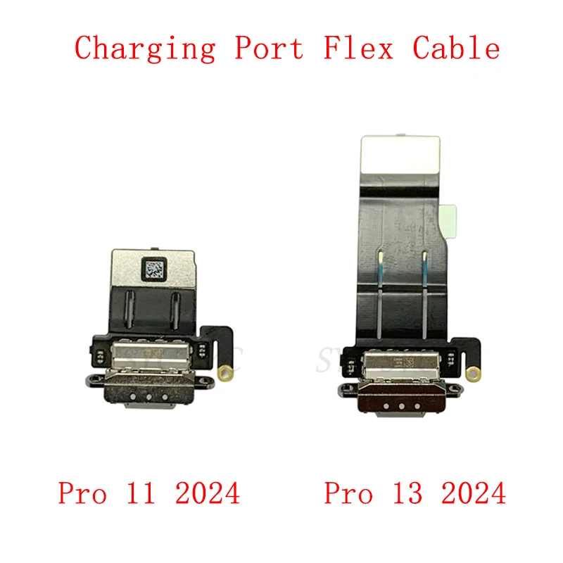 USB Charging Port Board Flex Cable For iPad Pro 11 Pro 12.9 2024 M4 A2837 A2926 Charging Connector Repair Parts