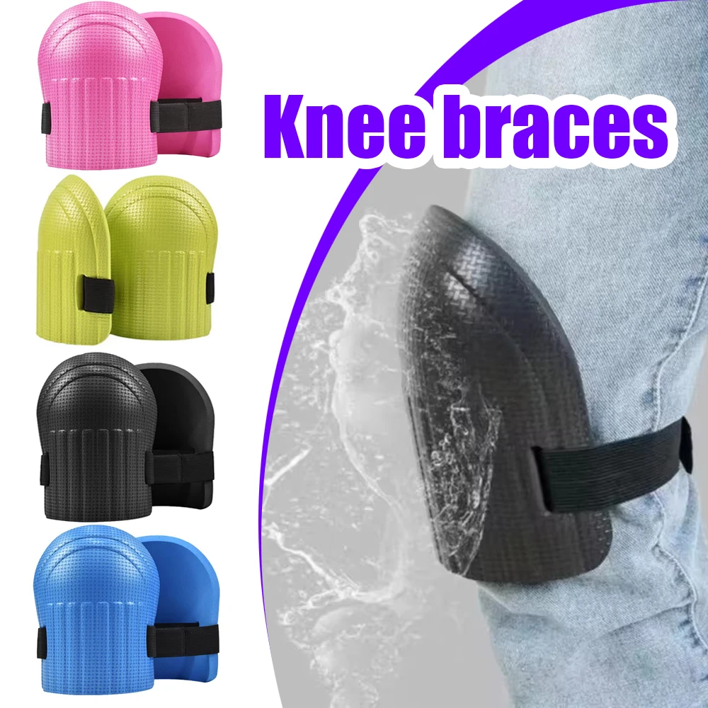 

2 Pcs Protective Knee Pad EVA Foam Working Soft Padding Workplace Safety Self Protection Sport Kneepads for Gardening Cleaning