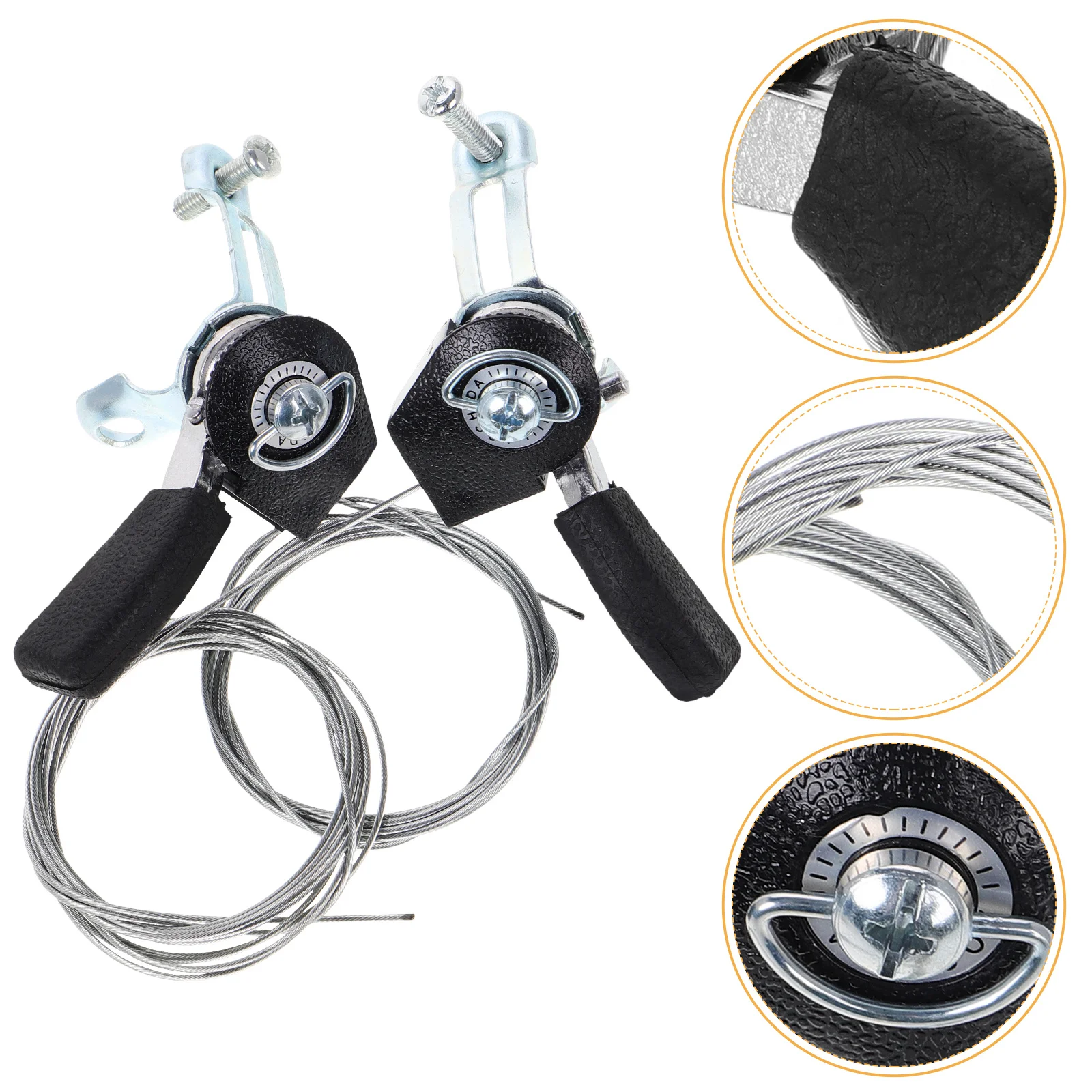 1 زوج الألومنيوم الإبهام شيفتر رافعة مجموعة العالمي الاحتكاك الزناد للدراجات الآلية الثقيلة كابل التحكم في السرعة سهلة #1