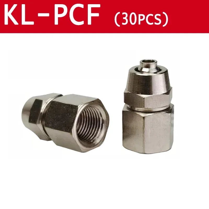 30PCS KL-PCF Pneumatic Fitting 1/8