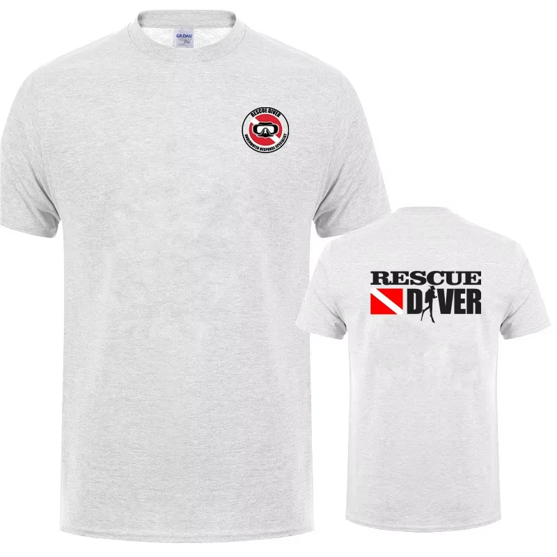 2026 Rescue Diver T Shirt Funny Scuba Diving Men Tshirt Gifts Cotton Short Sleeve Streetwear Man Dive Tee Ins Y2k
