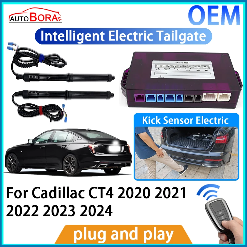 ZhuCamX Intelligent Electric Tailgate Automatic Lifting Kit Remote Control Opener Trunk for Cadillac CT4 2020~2024