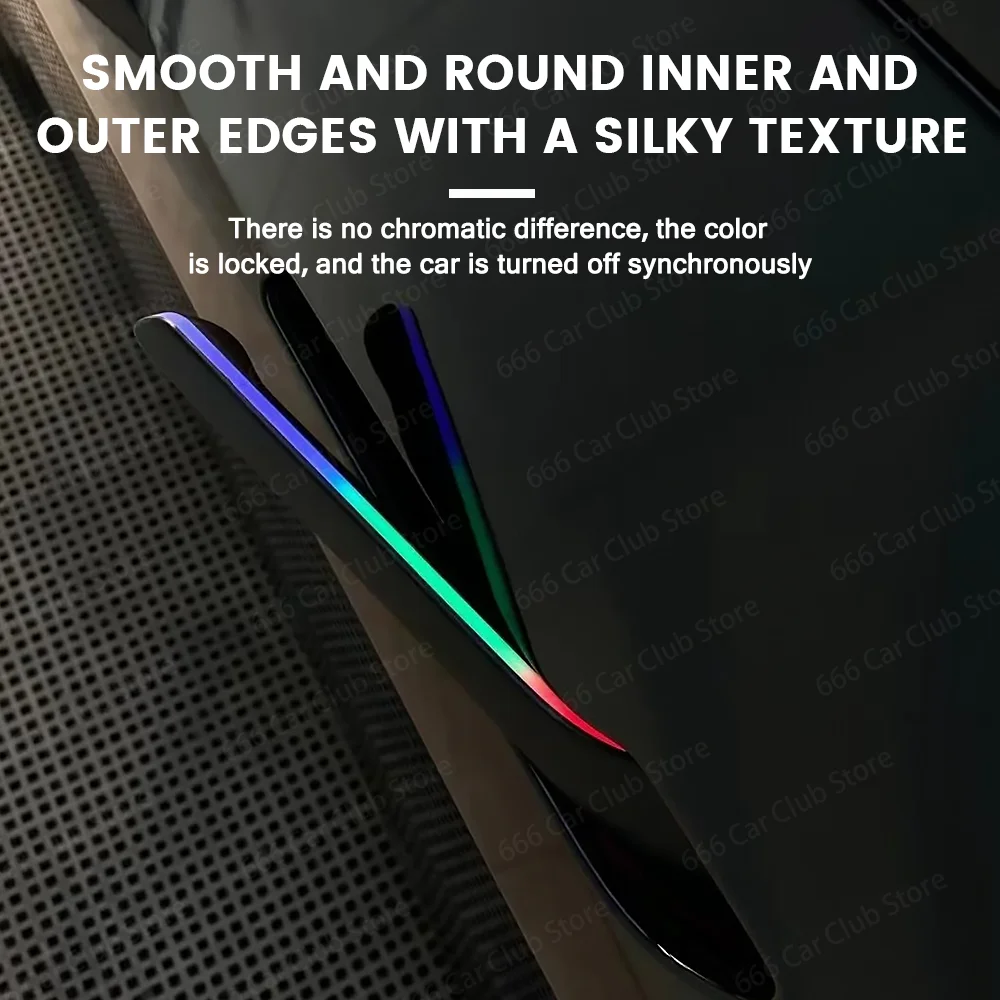 Voor Tesla Model 3Y Draadloze bediening Intelligente deurgreep Omgevingslicht Decoratieve accessoires