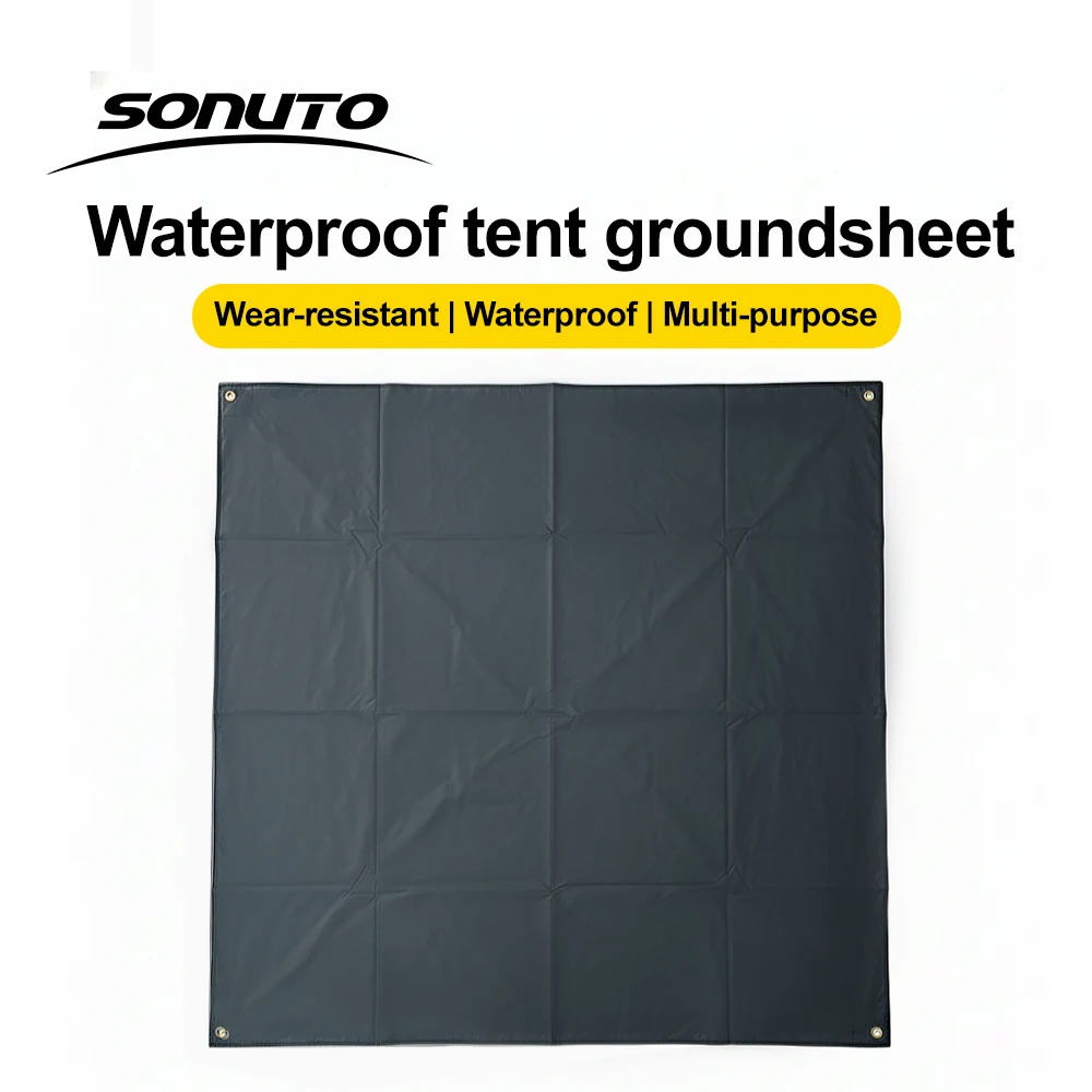 

Прочный коврик-подстилка Sonuto для палатки - водонепроницаемый, износостойкий, обеспечивает дополнительную защиту, может использоваться как коврик для пикника или тент от солнца.