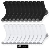 10/20/30 Pairs Men's Classic Crew Socks Unisex Sports Socks for Men Running Basketball Anti-slip Outdoor Breathable Man Socks