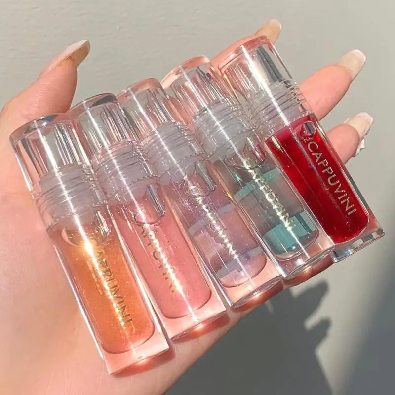 Crystal Jelly Lip Gloss Oil Moisturizing Lip Gloss Lasting Lipsticks Sexy Plumping Lip Tint Lip Gloss Makeup Korean Cosmetics