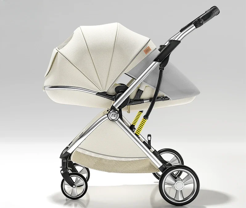 Stroller can sit and lie lightly folded children's high view two-way newborn baby BB stroller