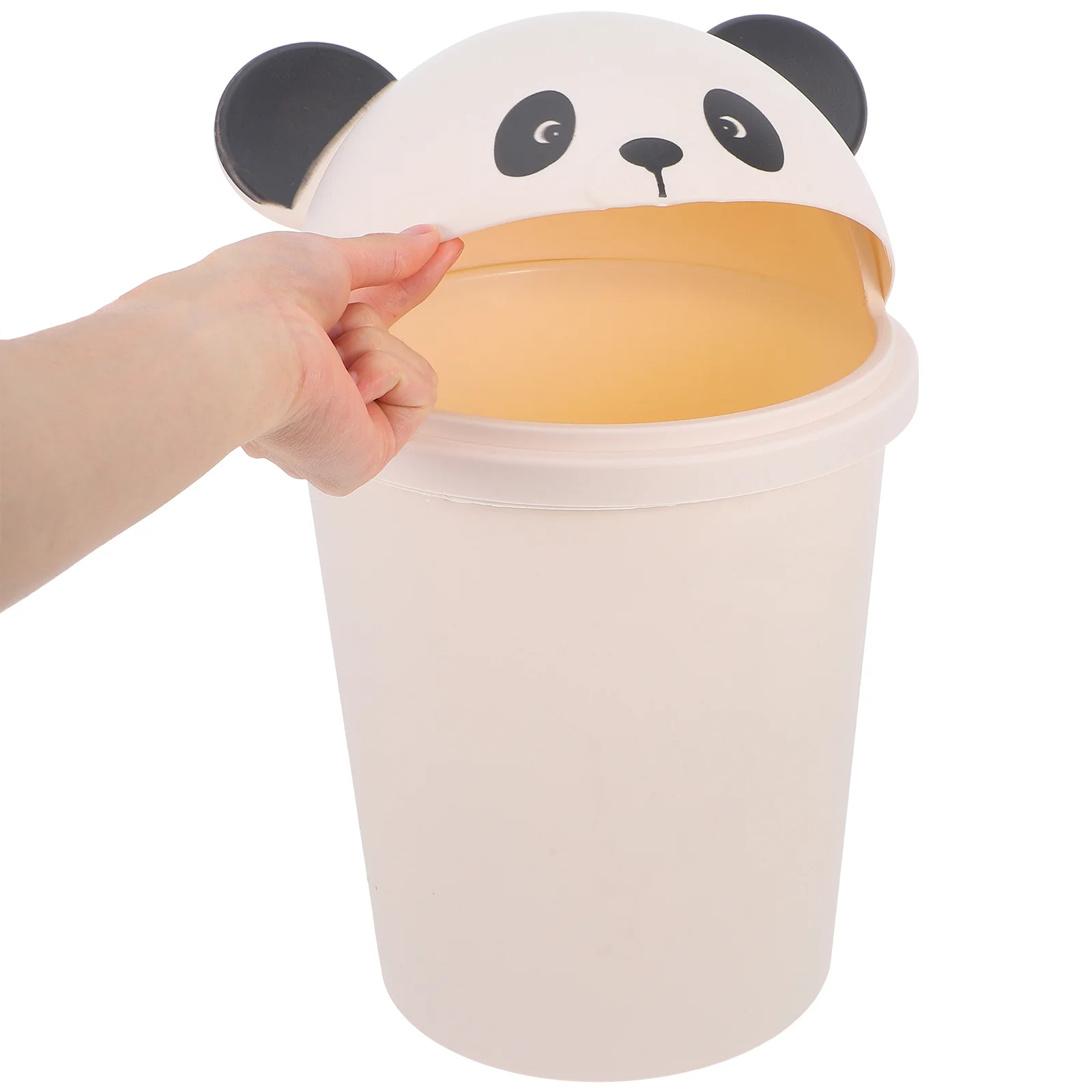 

Large Capacity Cartoon Panda Trash Can with Lid Indoor Outdoor Garbage Bin Cute Waste Basket for Kitchen Bathroom Office