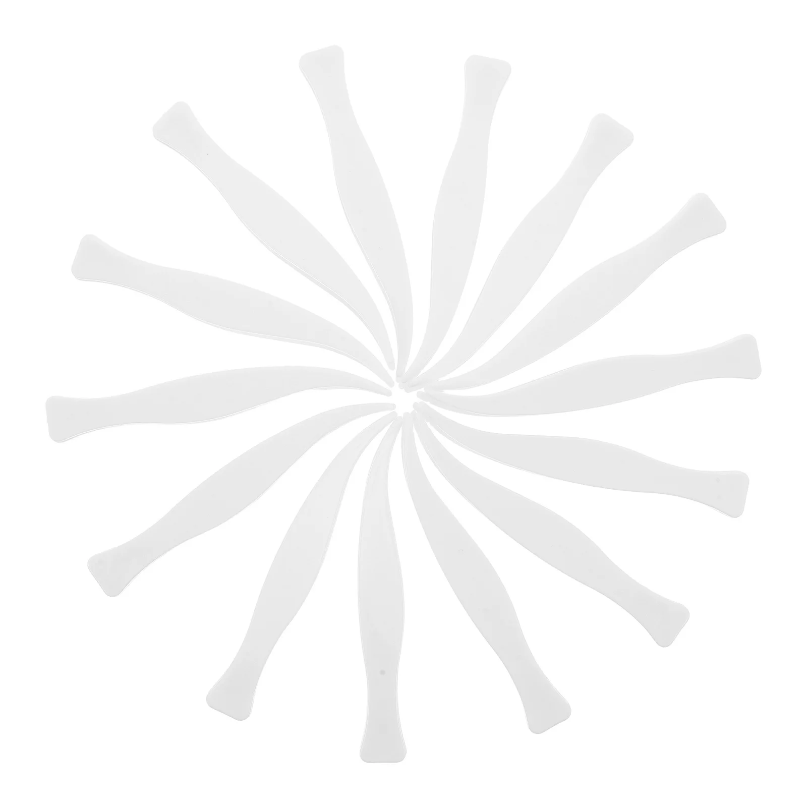 

100Pcs Plastic Curved Tweezers Face Mask Applicator Mini Precision Tool for Skincare Travel Beauty Eyelash Extension