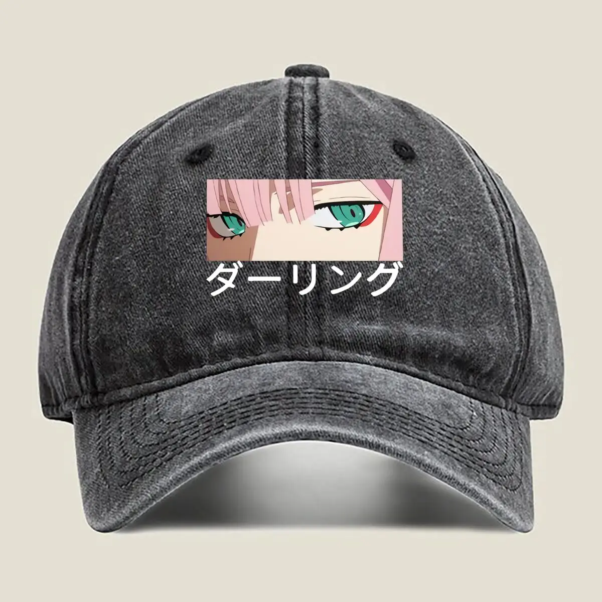 

Darling in Franxx Anime Art Washed Baseball Cap