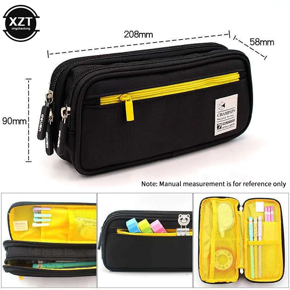 Large Capacity Pencil Case Stationery Cute Boys Girls Gift Pen Bag Pen Box Pencil Cases Storage Student School Office Supplies