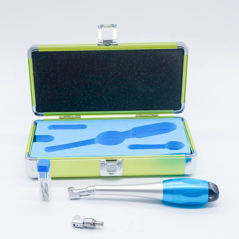 

Dental Torque Wrench Handpiece Ratchet Latch Head Handpiece 12Pcs Screwdrivers 2Pcs Spiral Heads
