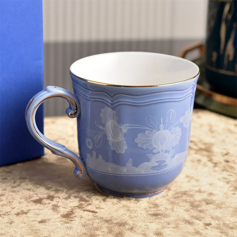 High-end Oriental Series Ceramic Mug Exquisite Milk Cups 350ml Tea Cup for Home Use Birthday and Wedding Gifts