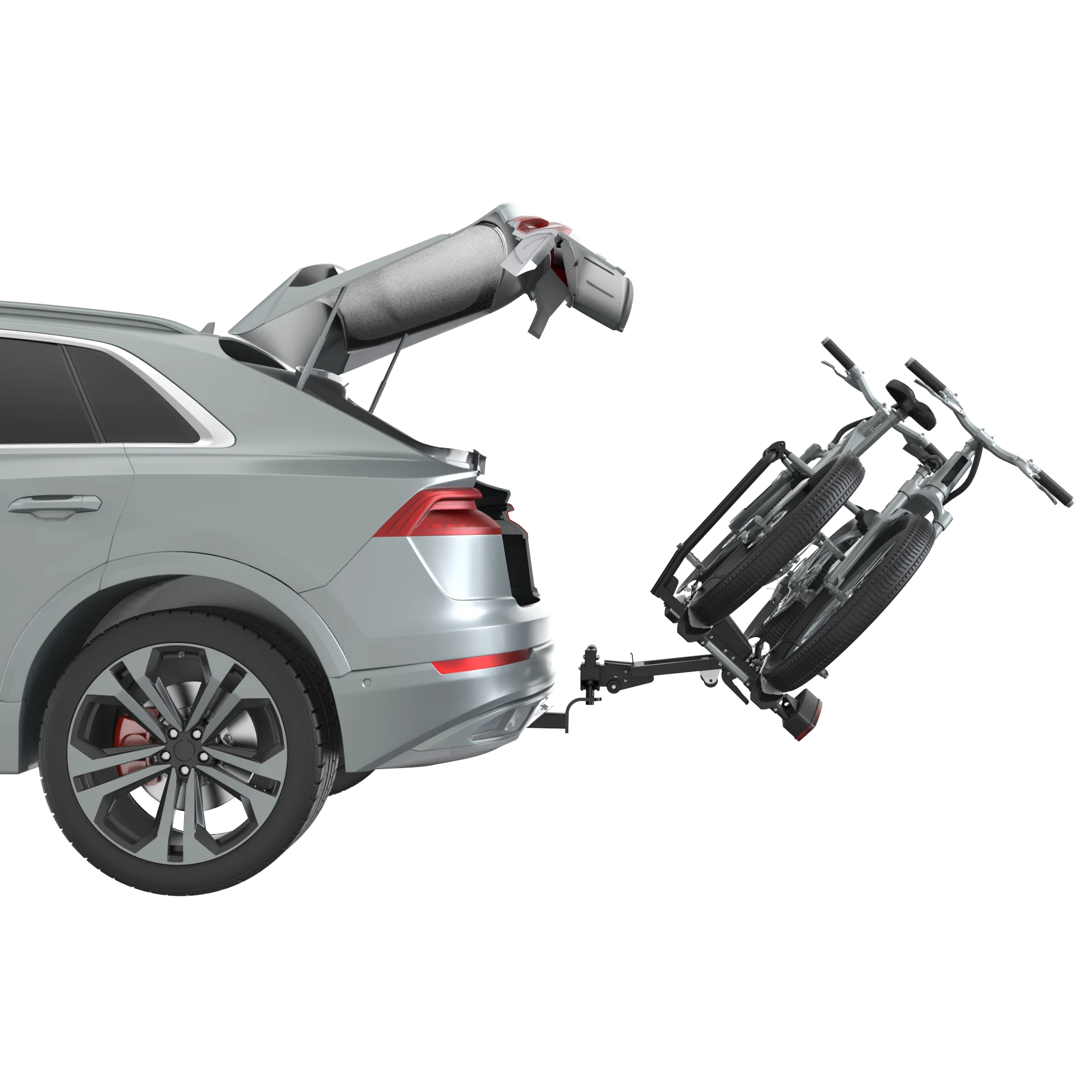 Adjustable Wheel Holders Ebike Rack For Different Size Bikes With Lightweight Frame