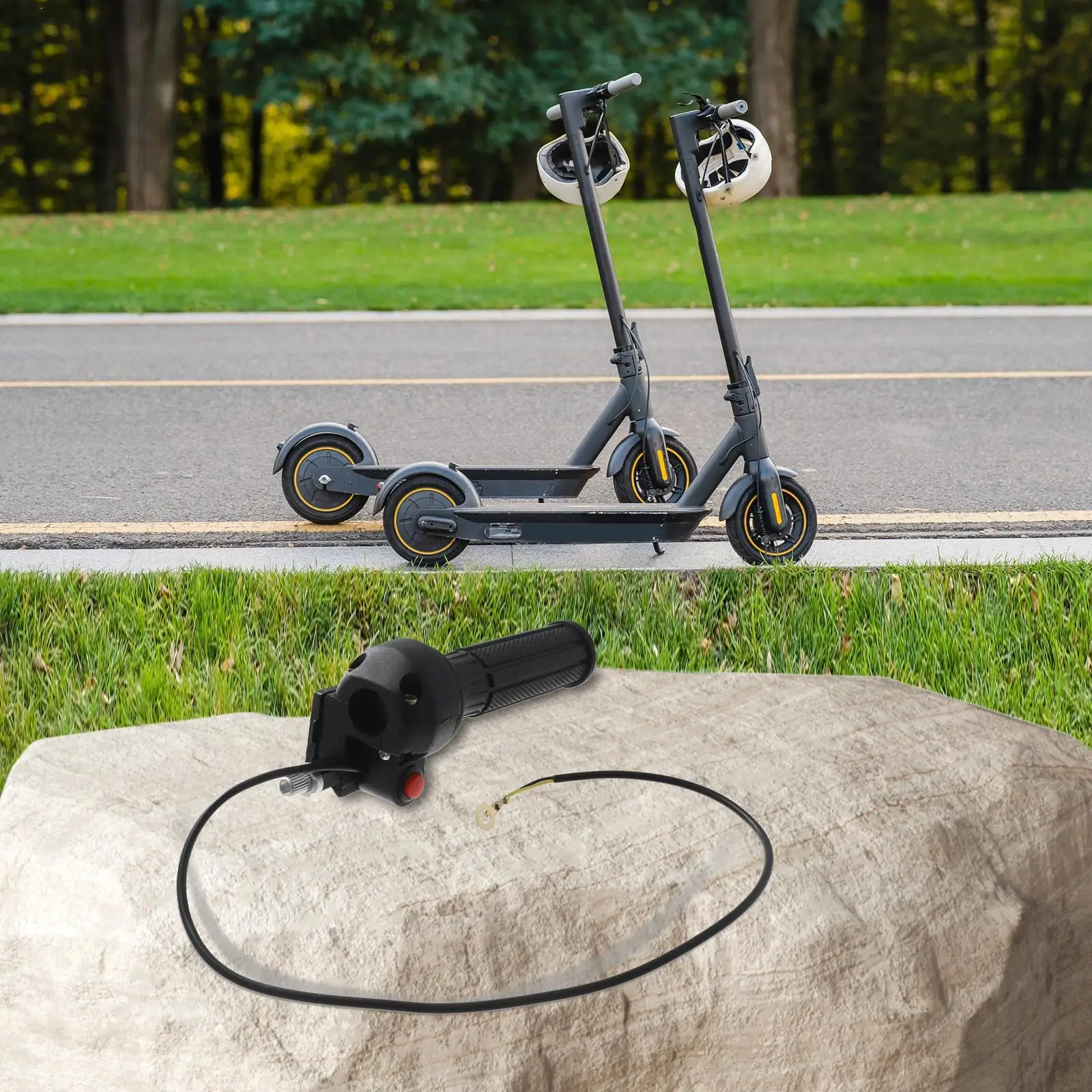 Replacement Throttle Grip and Kill Switch for 7/8in 47cc 49cc For Mini Bike For ATV Quad For Motorized Scooter