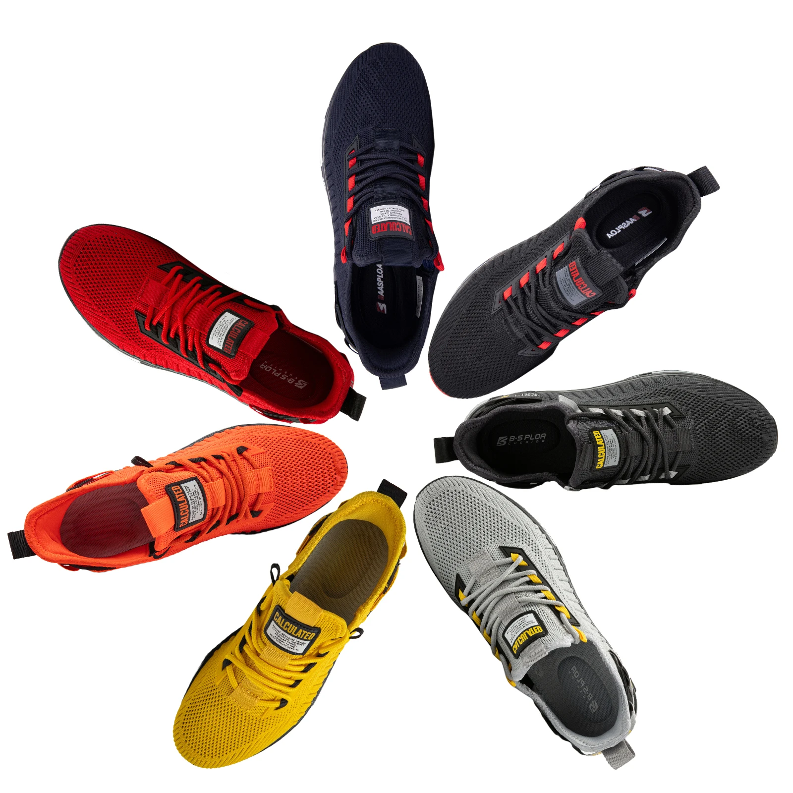 Baasploa ランニングシューズ男性用 2025 軽量カジュアルメンズデザイナーメッシュスニーカーレースアップ男性アウトドアスポーツウォーキングシューズ