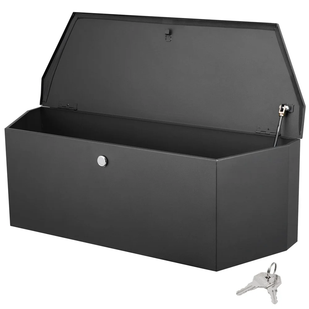 Weather Resistant Trailer Tongue Tool Box Carbon Steel Durable Secure Storage Compact Tool Organizer RV Outdoor Equipment 110