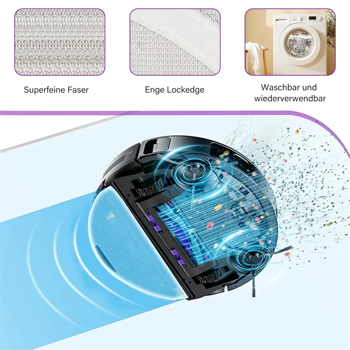 Eureka E10s 로봇 진공 청소기 메인 사이드 브러시 헤파 필터 걸레 천 교체 부품 액세서리