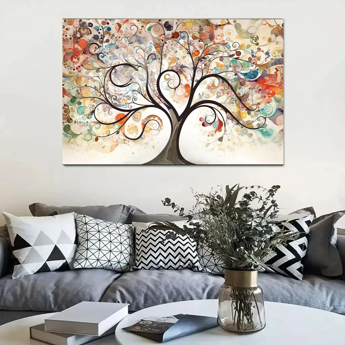 ภาพวาดต้นไม้แห่งชีวิตสไตล์คลิม - Luxury Lifestyle Background บทวิจารณ์และราคา