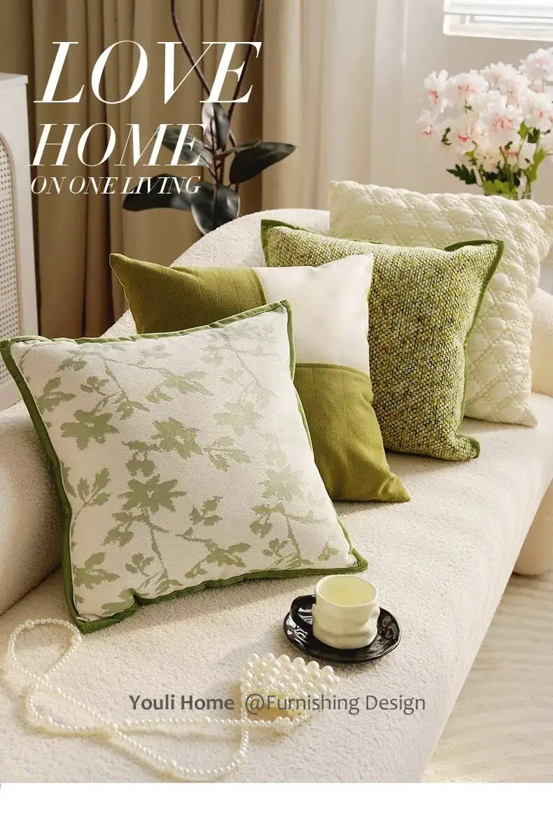Vielseitige Pflanzenblatt-Boho-Kissenbezüge aus Chenille, weiche, luxuriöse, dekorative Kissenhüllen für Sofa, Bett, Wohnzimmer, Heimdekoration – Detail 1