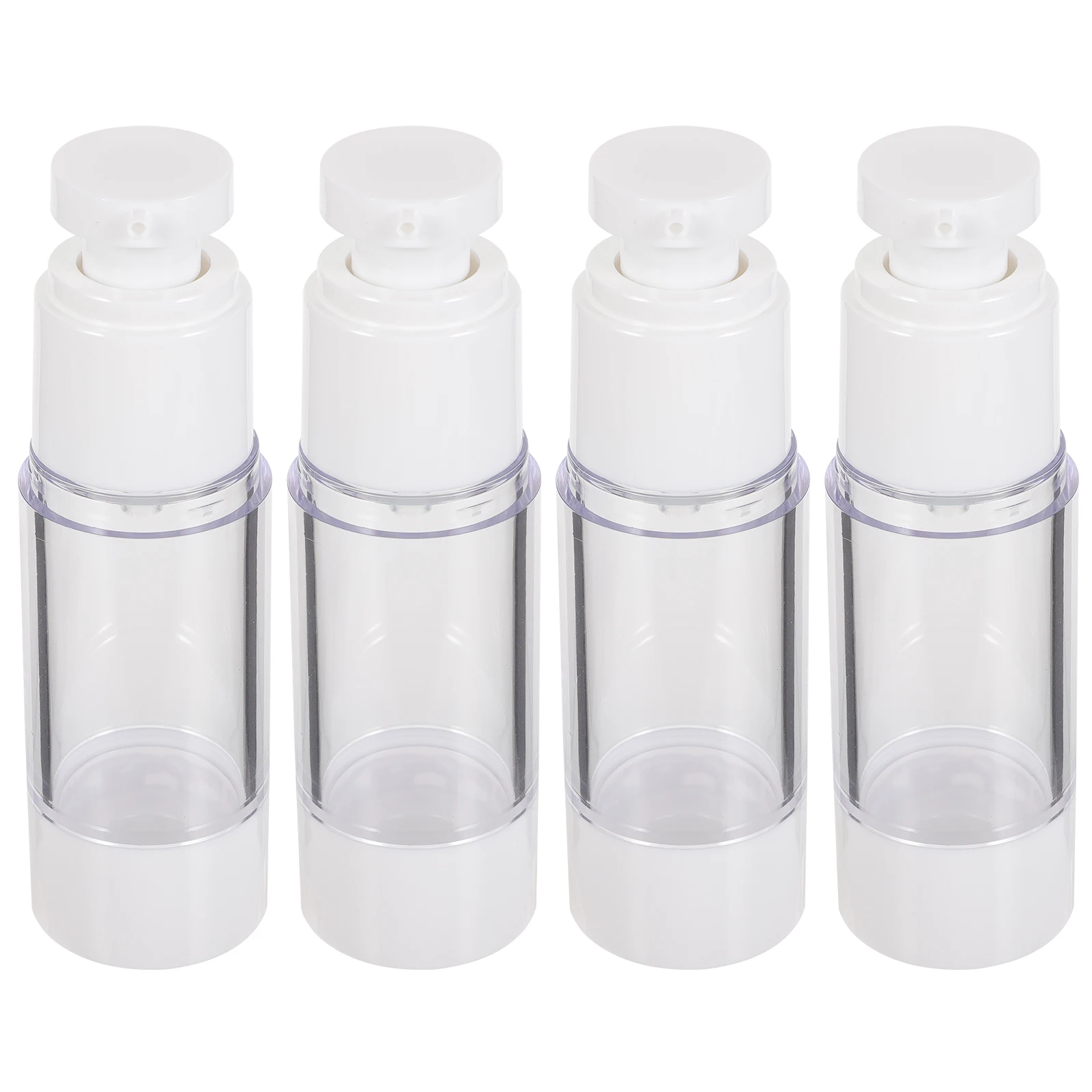 

4pcs Lotion Bottle Durable Smooth Surface Easy Refill Travel Friendly Containers Soap Dispenser Airless Vacuum Bottles