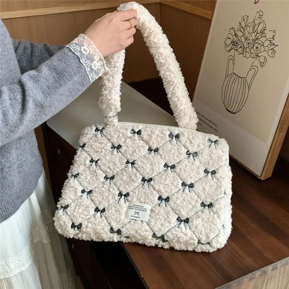 

13,3 14, 15,6-дюймовая сумка для ноутбука из овечьей шерсти с бантом, портативная сумка для планшета, сумка для ноутбука Lenovo Dell, офисное использование