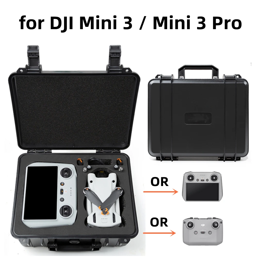 dji-mini-3プロ-mini-3収納ケース用ポータブルスーツケースハードシェル防水防爆キャリングボックス付属品