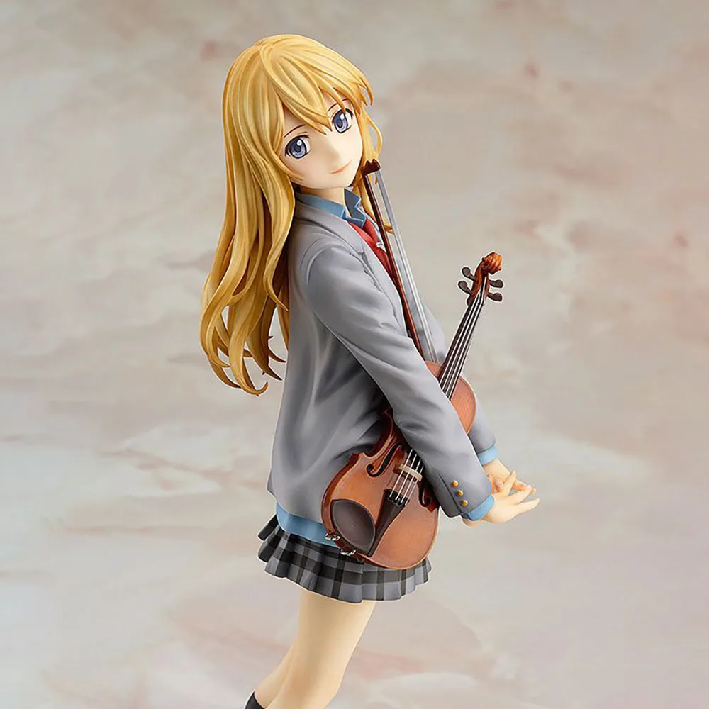 Original Good Smile Company Shigatsu Wa Kimi No Uso-Miyazono Kaori-1/8 figura de Anime modelo de figura de acción Decoración