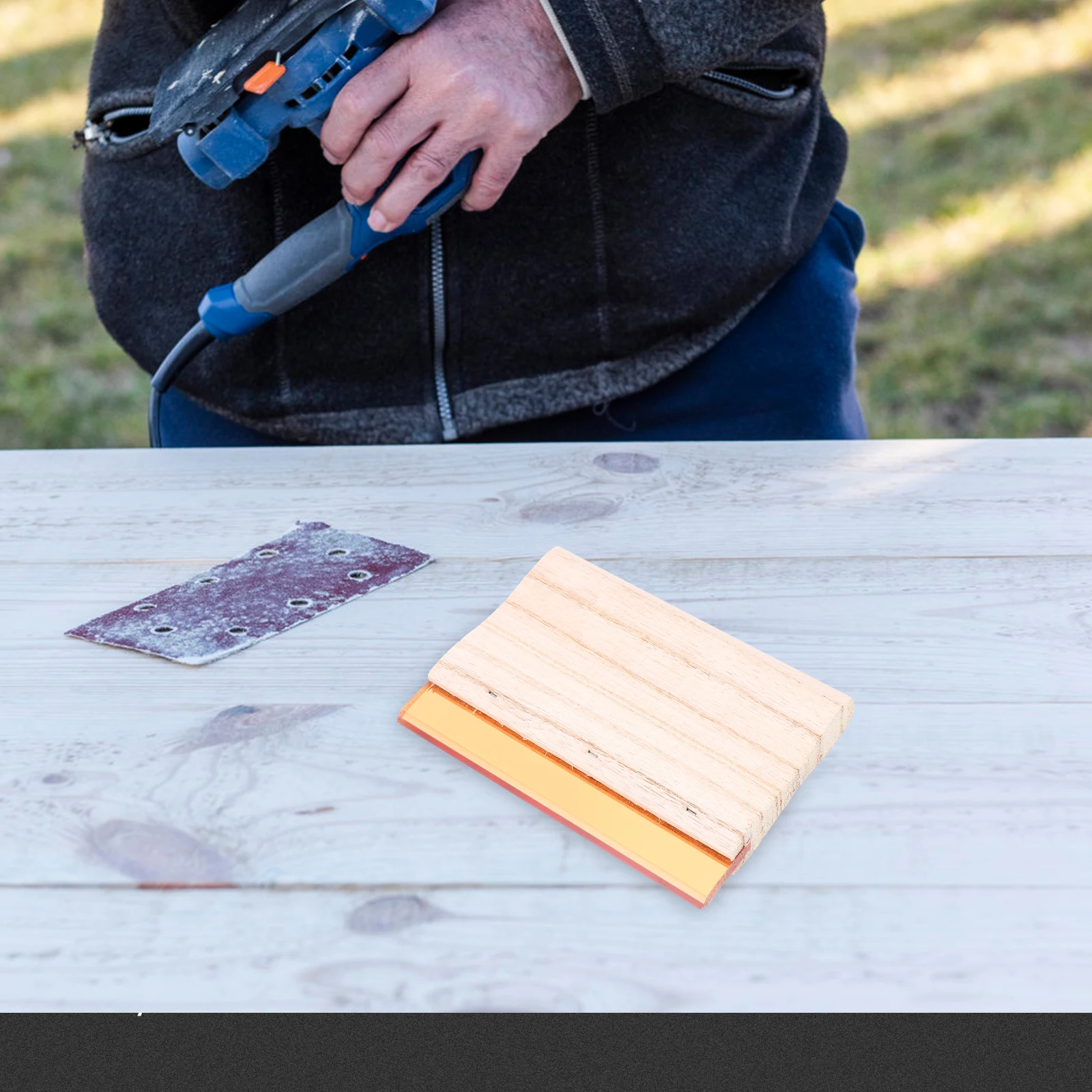 

Screen Printing Squeegee Wood Ink Scrapers Practical Silk Wooden Tool Simple Blade Art Supplies Graphics Painting Accessories