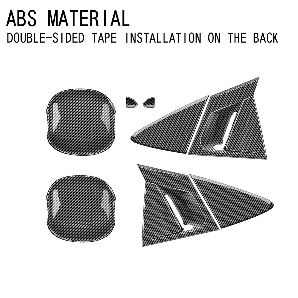 

ABS Auto Door Trim Carbon Fiber Texture Prius Door Handle Cover Long-lasting ABS Material Seamless Installation Design