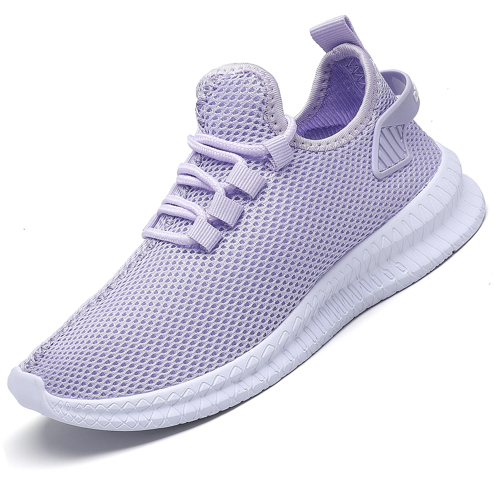 Women Shoes Lace Up Casual Shoes For Women Sneakers Lavender Breathable Mesh Sports Shoes Tennis For Women