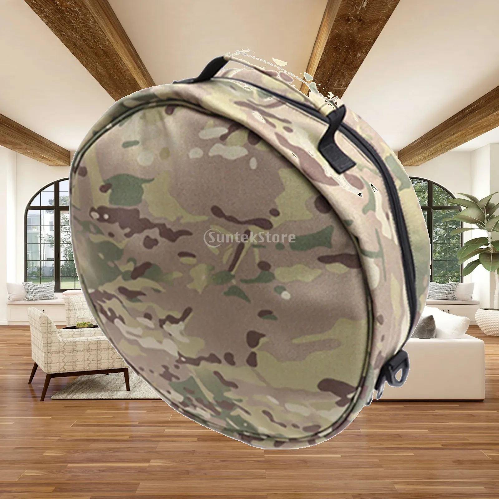 Diving Regulator Bag Round Zipper Storage Pouch Nylon Padded Organizer for Hose Weights and Accessories