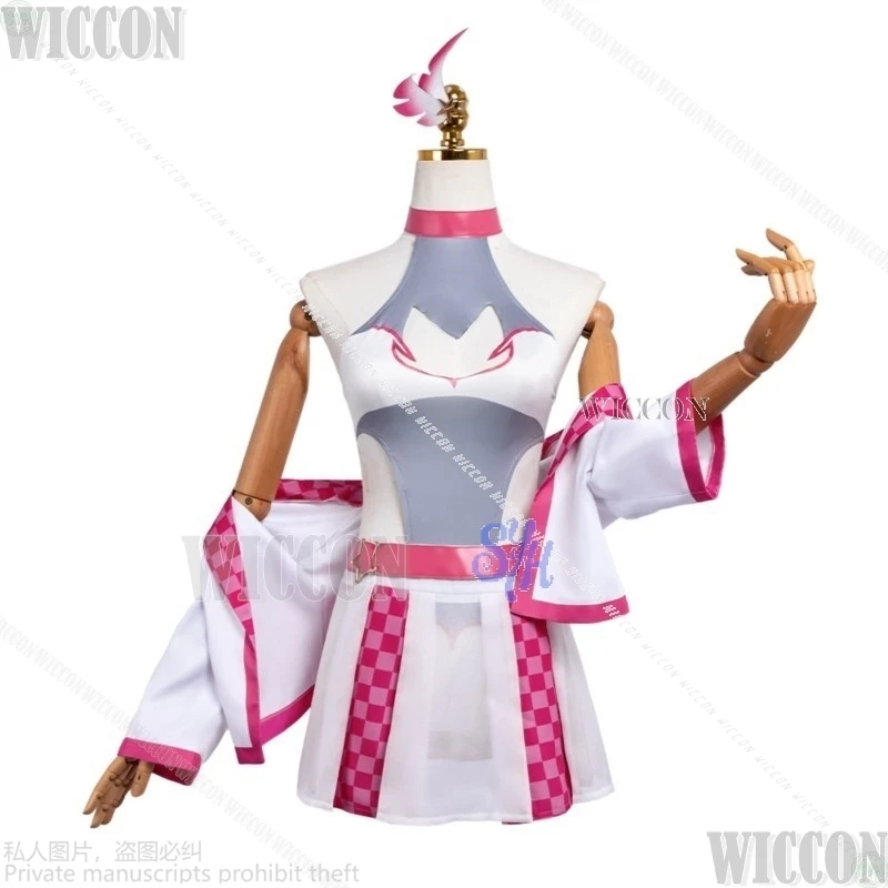 anime Fate/kaleid liner cosplay liner kawaii Racing pink sexy bikini mini dress coat sweet lovely lolita Halloween Festival Suit