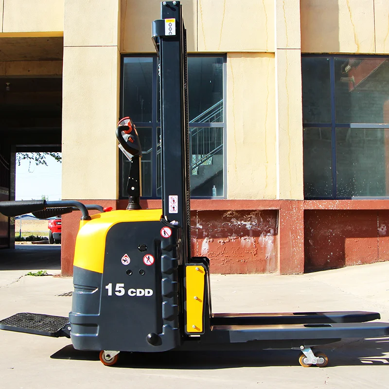 

Hot Selling Pallet Lift Stacker 1.5ton 2ton 3M 4M Lift Height Full Electric Stacker All-Terrain Stacker