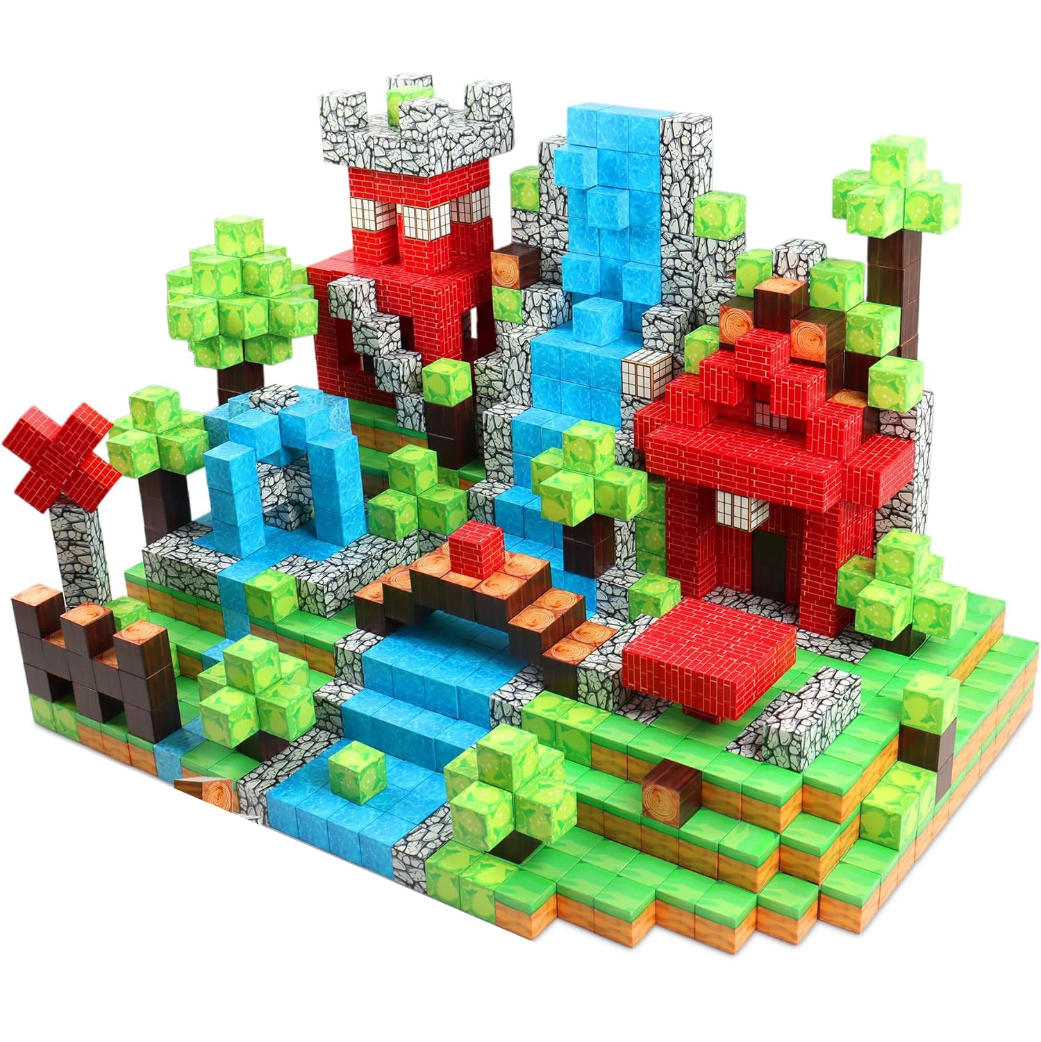 1 st Willekeurige 100- stuks 2025 magnetische blokken. Levendige kleuren, vrij gebouw voor STEM-bouw-speelvaardigheden. Een vakantiecadeau van hoge kwaliteit.