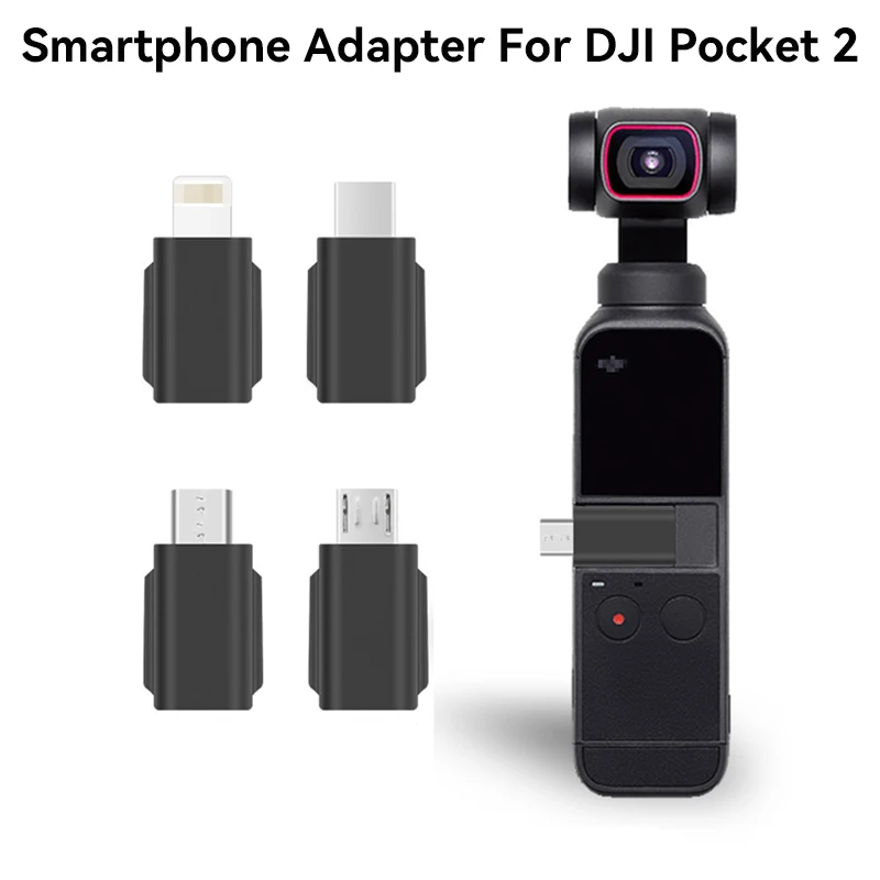 For DJI Osmo Pocket 2 Smartphone Adapter TYPE-C IOS Phone Data Connector Interface Handheld Gimbal Camera Accessories