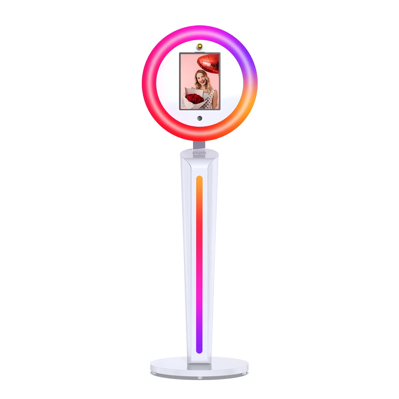 Standing Photo Booth Ranking Three Adjustable Color Temperature Magic Mirrors Photo Booth with Light Emitting Diode Light