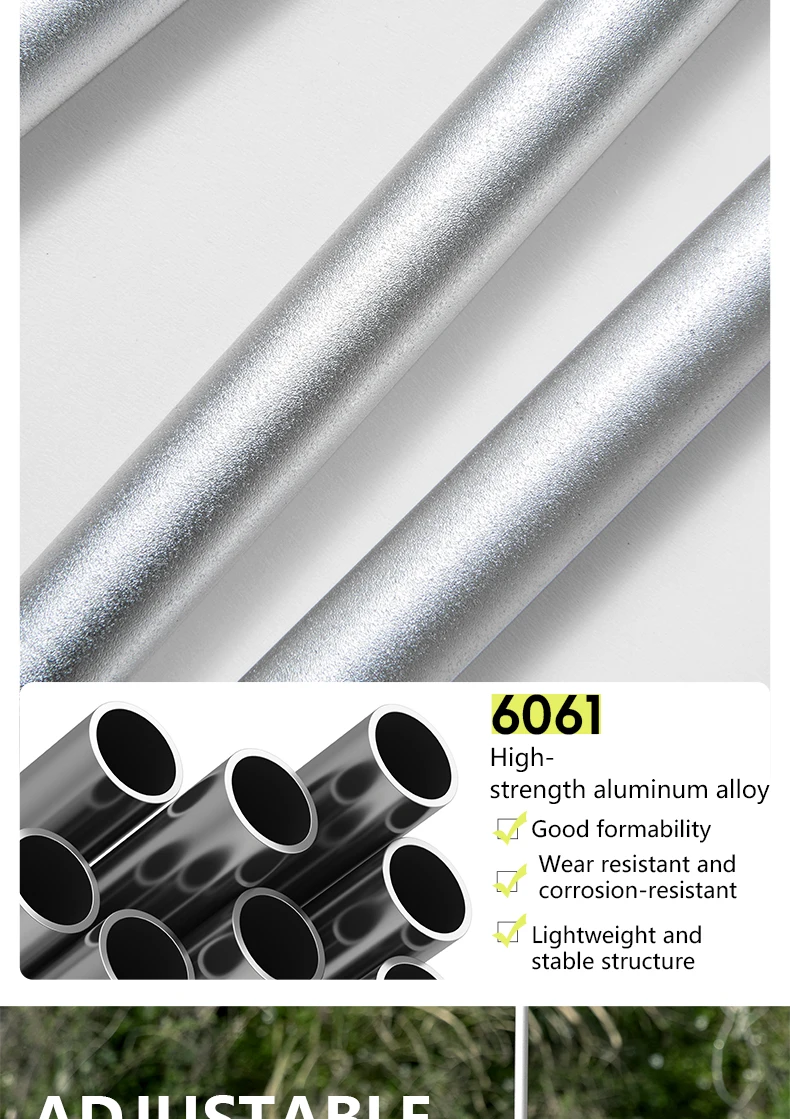 BISINNA Camping-Laternenständer, abnehmbarer Lichtaufhänger aus Aluminiumlegierung, tragbar, leicht, Lampenfassung, Outdoor-Wanderzubehör – Detail 5