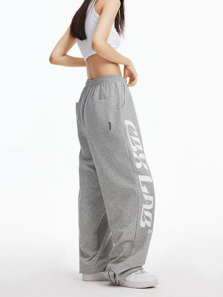 HOUZHOU Y2k Vintage Baggy Joggers Sweatpants Woman Oversized Korean Fasion Sports Pants Harajuku Streetwear Gyaru Kpop Trousers