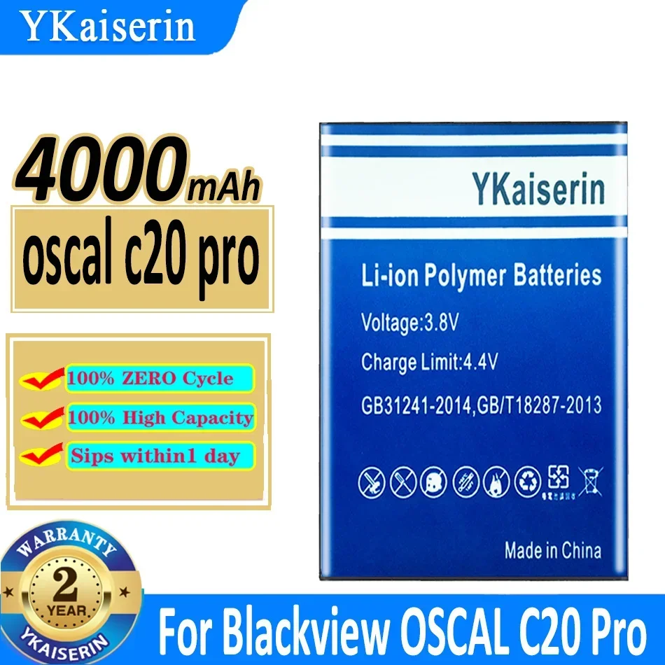 

Аккумуляторная батарея 4000 мА · ч ykaisin oscal c20 pro (LiV455882ARTGH) для Blackview OSCAL C20 Pro C20Pro Bateria