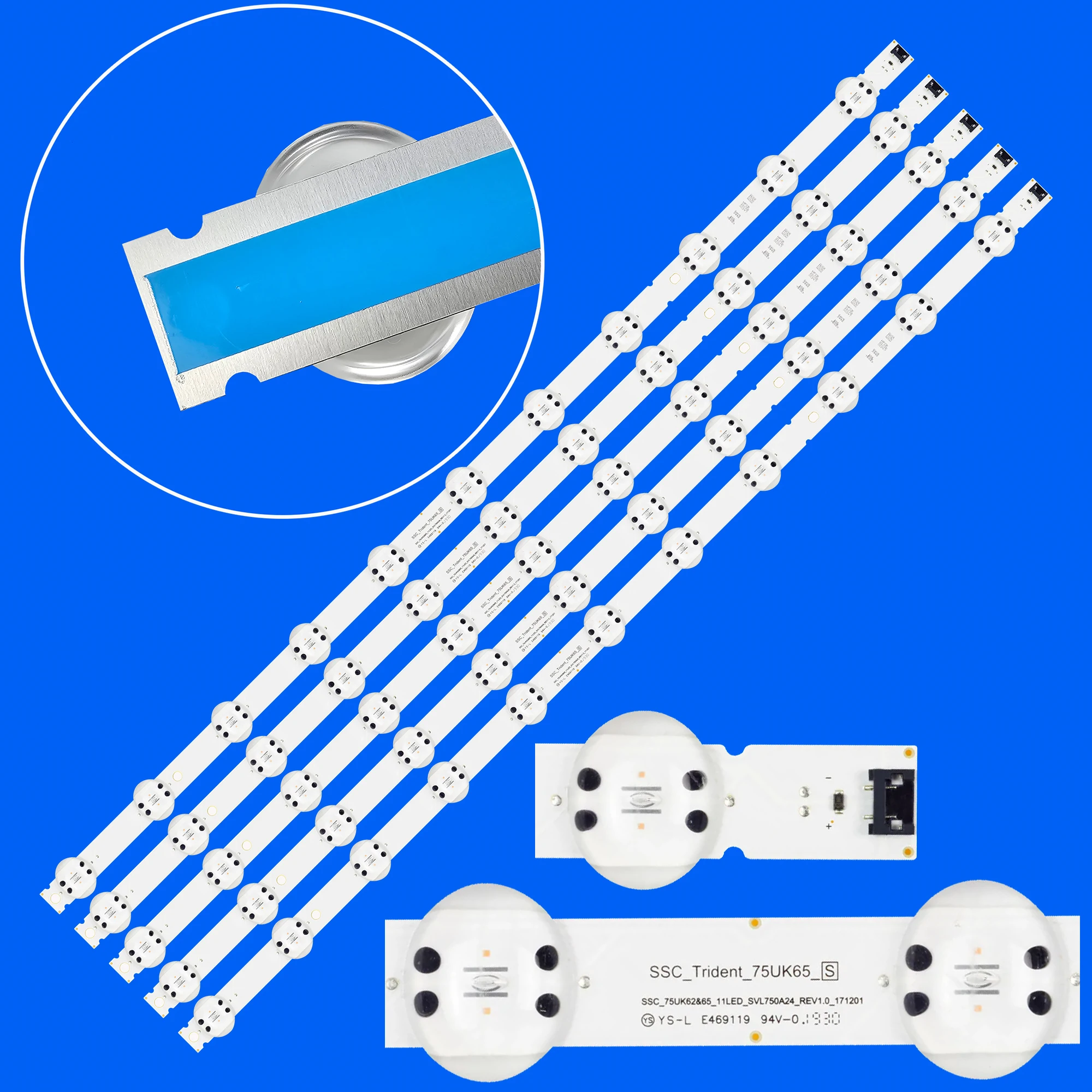 Paski podświetlenia LED do 75UK6500PLA 75UK6570PUB AGM 76249101   75UK65 75UK62/65 SVL750A24 75UK6190PUB SSC_Trident_75UK65_S