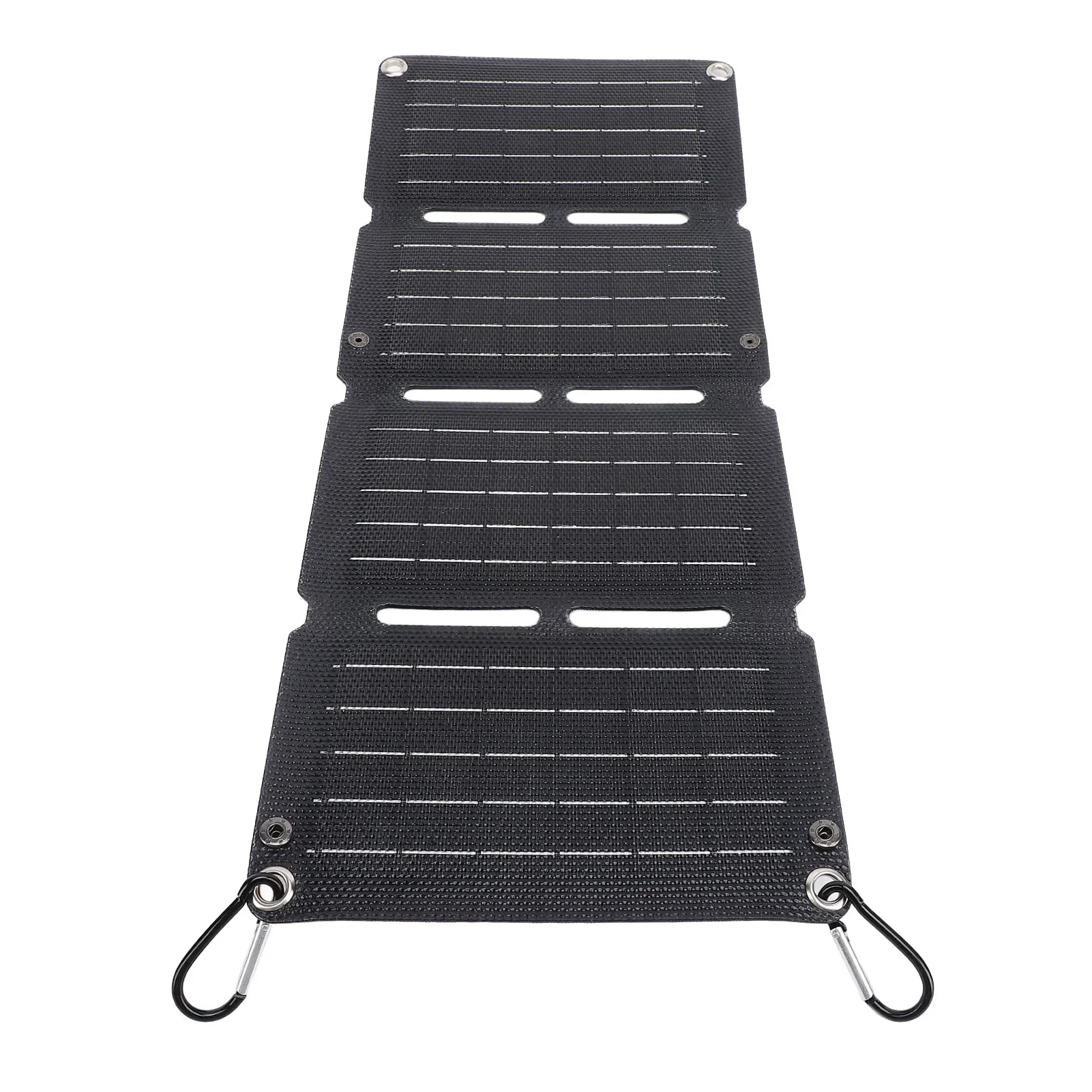 Monocrystalline Silicon Foldable Solar Panel 40W Fast Charging QC Dual USB Regulator Output 4 Folds Portable Solar Panel JJ441