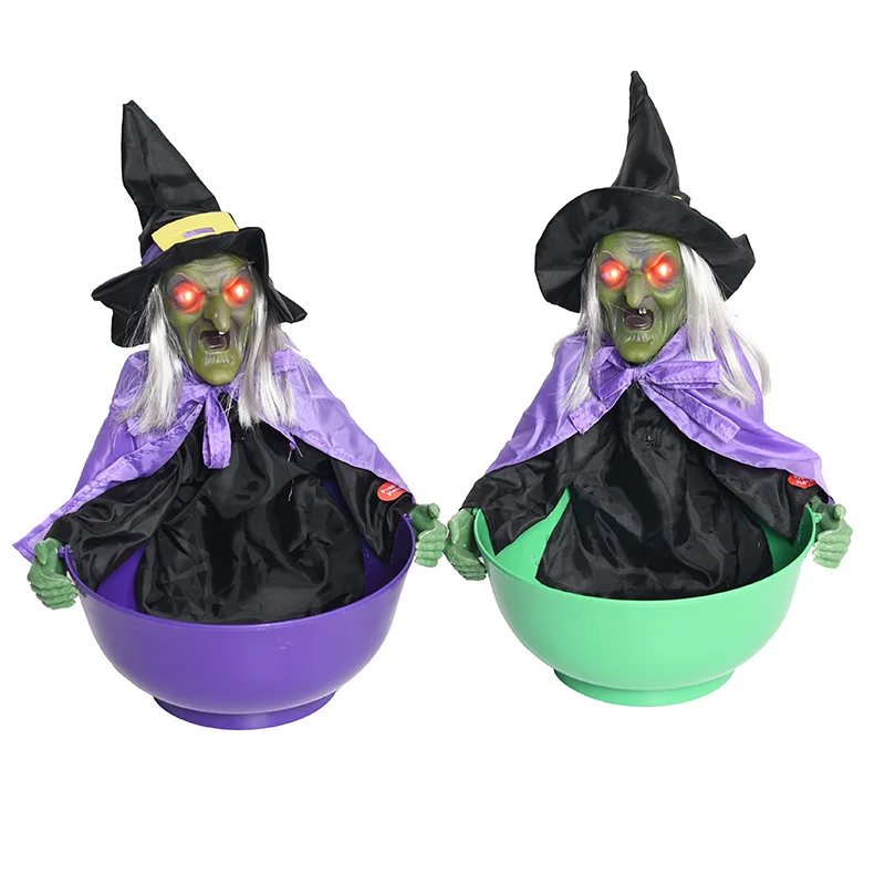 

Halloween electric tricky toys, fun fruit plate party bar horror skull light control