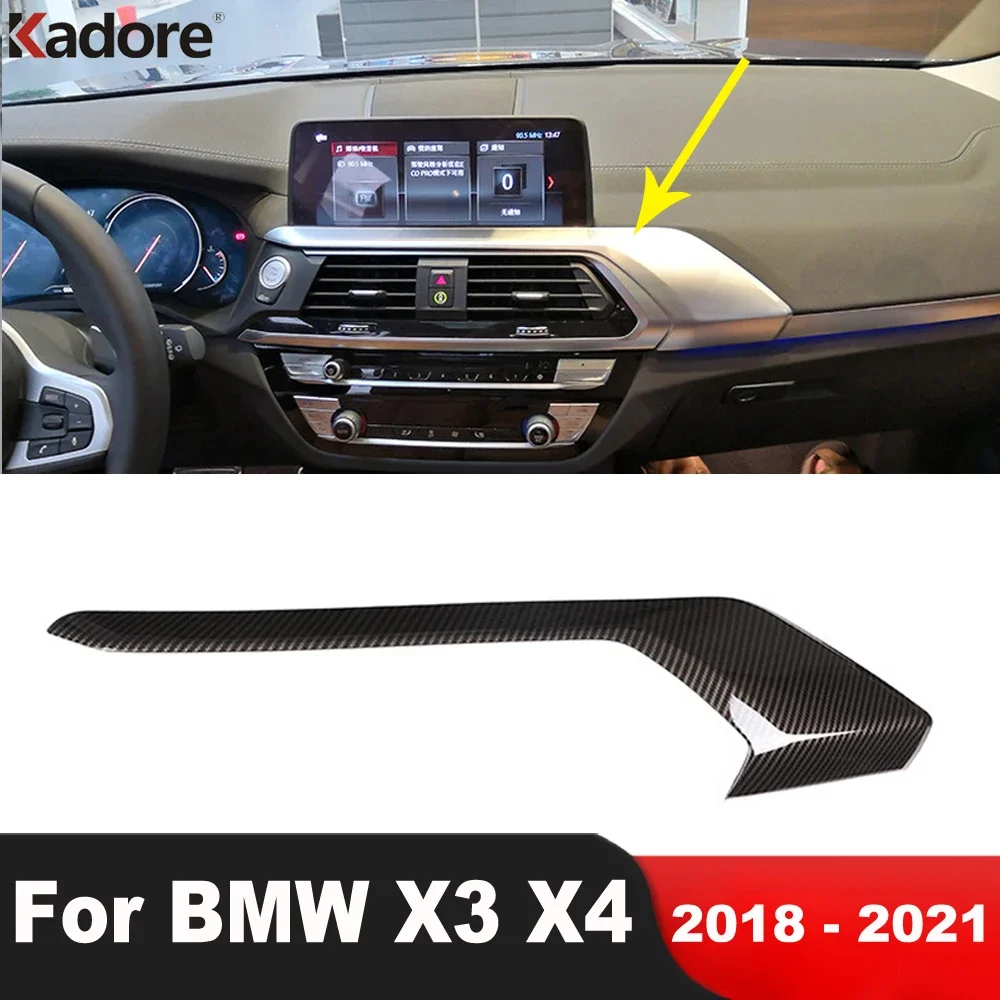 

Для BMW X3 X4 2018 2019 2020 2021, углеродное волокно, автомобильный центр, кондиционер, переключатель переменного тока, крышка панели, отделка, аксессуары для интерьера