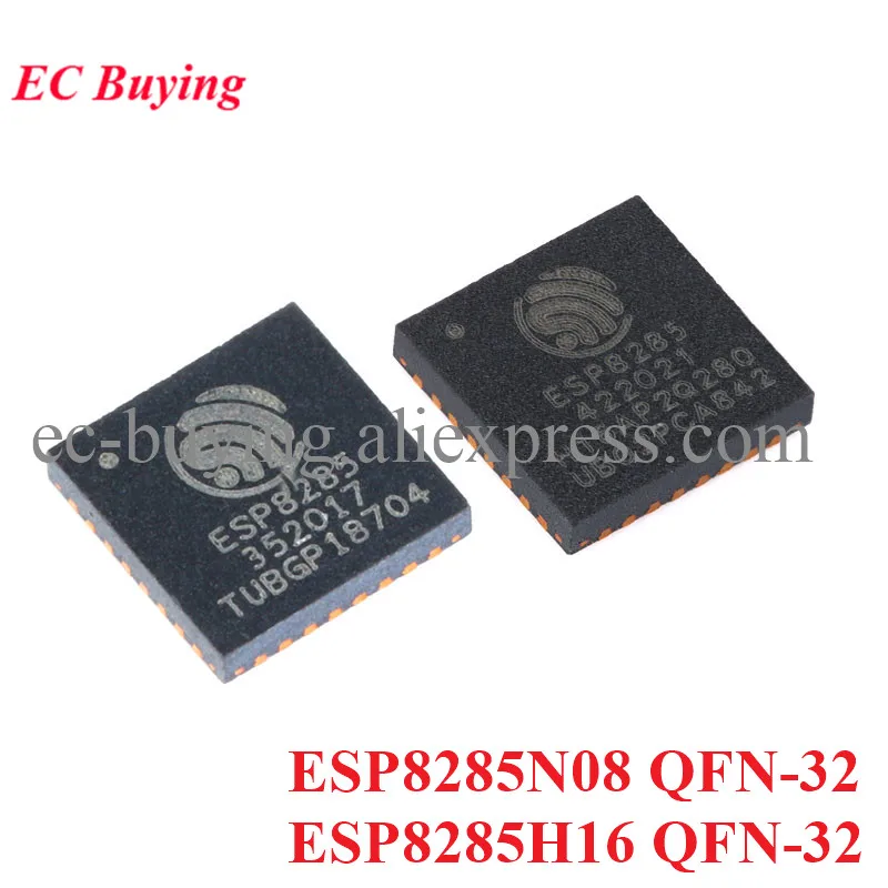 ESP8285 ESP8285N08 ESP8285H16 QFN-32 QFN32 WiFi Built-in 2MB Flash ESPRESSIF ESP8285EX IC Chip