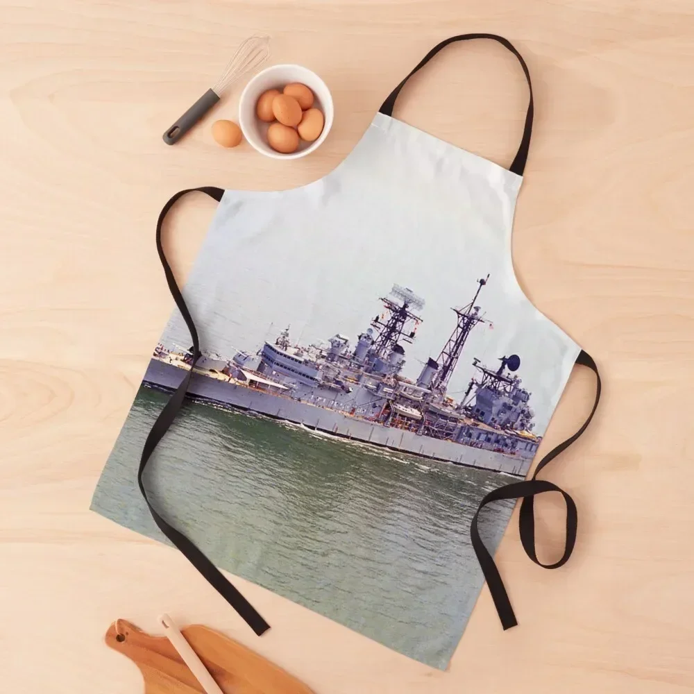 

USS LITTLE ROCK (CLG-4) SHIP'S STORE Apron Kitchen Tools Accessories Chef Uniform Woman Kitchen New 2022 Year Apron