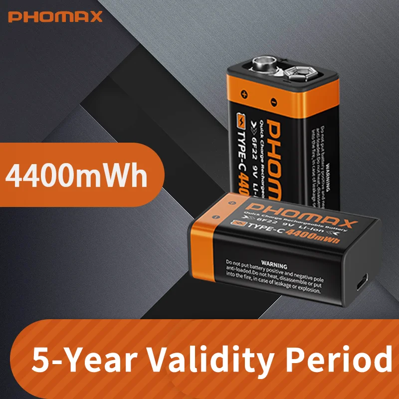 

PHOMAX литий-ионная аккумуляторная батарея C-типа USB для мультиметра 9 В литиевый микрофон металлоискатель кабель пульт дистанционного управления с кабелем